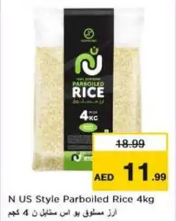 Nesto N US Style Parboiled Rice 4kg offer