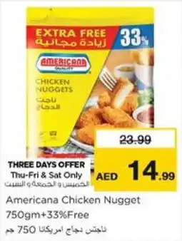 Nesto Americana Chicken Nugget 750gm + 33% Free offer