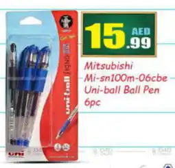 Bigmart Mitsubishi Mi-sn100m-06cbe Uni-ball Ball Pen 6pc offer