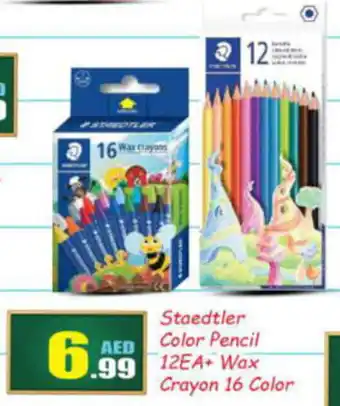 Bigmart Staedtler Color Pencil 12EA+ Wax Crayon 16 Color offer