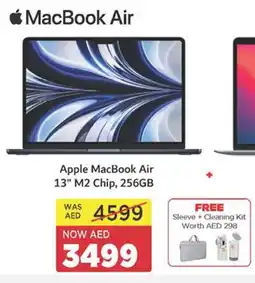 Abu Dhabi Coop Apple MacBook Air 13" M2 Chip, 256GB + Sleeve +Cleaning Kit offer