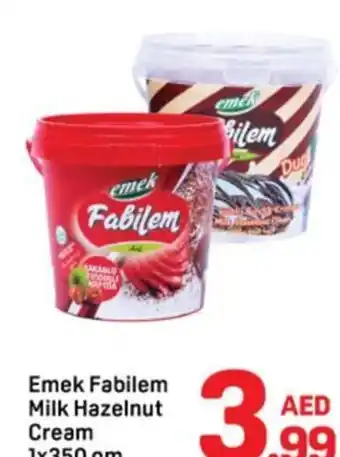 Day To Day Emek Fabilem Milk Hazelnut Cream 1x350 gm offer
