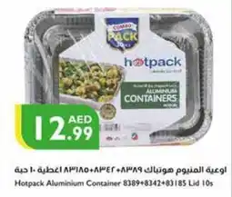 Istanbul Supermarket Hotpack Aluminium Container 8389 + 8342 + 83185 Lid 10's offer