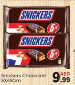 AIKO HYPERMARKET Snickers Chocolate 5 x 45gm offer