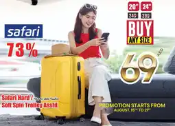 Safari Hypermarket Soft Spin Trolley Asstd. offer