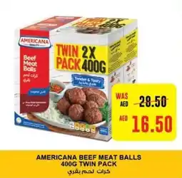 Earth Supermarket AMERICANA BEEF MEAT BALLS 400G TWIN PACK offer