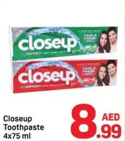 Day To Day Closeup Toothpaste 4x75 ml offer