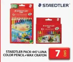 Grand Hyper Market STAEDTLER PACK-447 LUNA COLOR PENCIL+WAX CRAYON offer