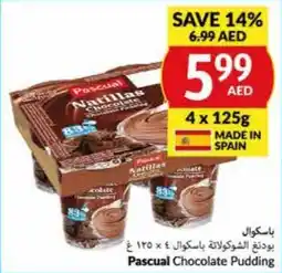 E City Pascual Chocolate Pudding 4 x 125g offer