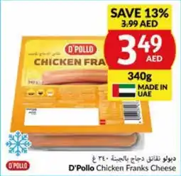 E City D'Pollo Chicken Franks Cheese 340g offer