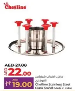Lulu Hypermarket Chefline Stainless Steel Glass Stand offer