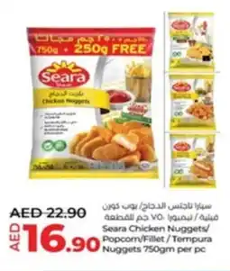 Lulu Hypermarket Seara Chicken Nuggets/ Popcorn/Fillet/Tempura Nuggets 750gm per pc offer