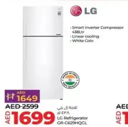Lulu Hypermarket LG Refrigerator GR-C629HQCL offer
