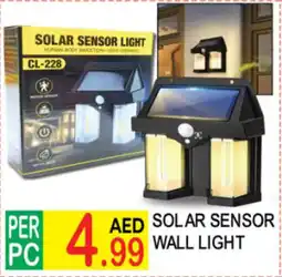 Dream Land Center SOLAR SENSOR WALL LIGHT offer