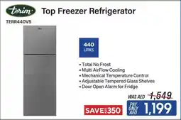 ECity Terim Top Freezer Refrigerator 440 Litres offer