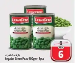 Safari Hypermarket Legador Green Peas 400gm-3pcs offer