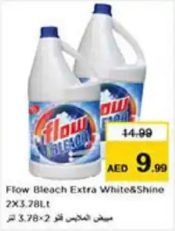 Last Chance Flow Bleach Extra White & Shine 2 x 3.78Ltr offer