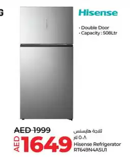 Lulu Hypermarket HISENSE Refrigerator offer