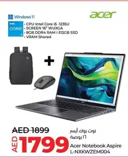 Lulu Hypermarket ACER Laptop offer