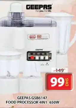 Grand Hyper Market GEEPAS Food Processor offer