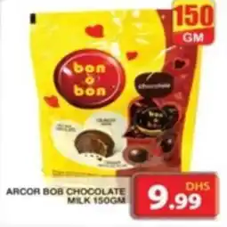 Grand Hyper Market ARCOR BOB CHOCOLATE MILK 150GM offer