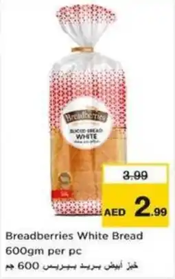 Nesto Breadberries White Bread 600gm per pc offer