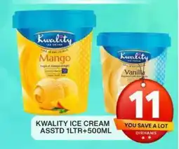 Grand Hyper Market Kwality ice cream asstd offer