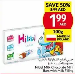 Viva HIBBI Milk Chocolate Mini Bars with Milk Filling offer