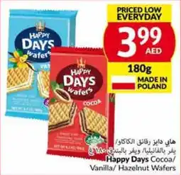 Viva HAPPY DAYS Cocoa / Vanilla / Hazelnut Wafers offer