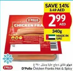 Viva D'Pollo Chicken Franks Hot & Spicy offer