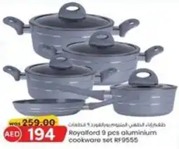 KM Trading Royalford aluminium cookware set RF9555 offer