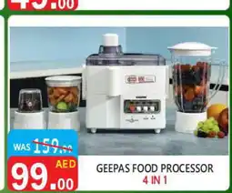 United Hypermarket GEEPAS Food Processor offer