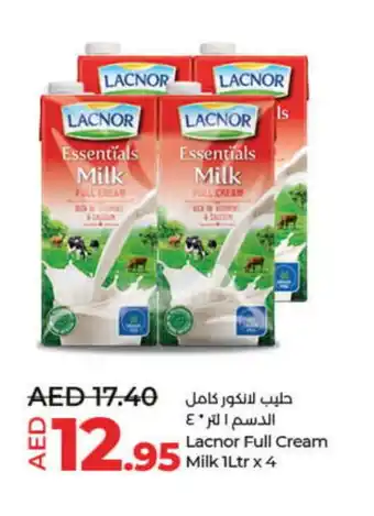 Lulu Hypermarket LACNOR Full Cream Milk offer