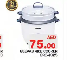 Baniyas Spike Hypermarket GEEPAS Rice Cooker offer