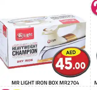 Baniyas Spike Hypermarket MR. LIGHT Ironbox offer