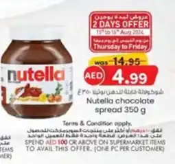 KM Trading Nutella chocolate spread offer