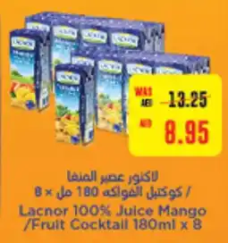 Abu Dhabi Coop Lacnor 100% Juice Mango /Fruit Cocktail offer