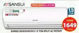 Grand Hyper Market Sansui SS183CRCSX3 split AC rotary offer