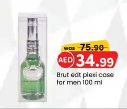 KM Trading Brut edt plexi case for men offer