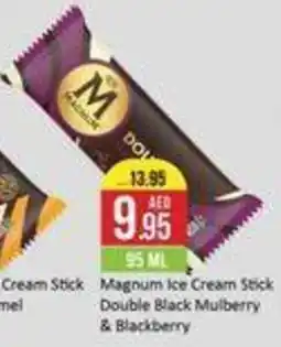 West Zone Supermarket Magnum ice cream stick double black mulberry and blackberry offer