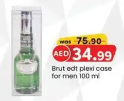KM Trading Brut edt plexi case for men offer