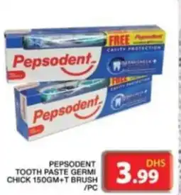 Grand Hyper Market Pepsodent tooth paste germi chick + t brush offer