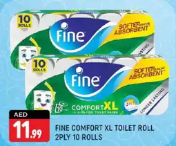 Shaklan Fine comfort xl toilet roll 2 ply offer