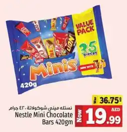 Kenz Hypermarket Nestle Mini Chocolate Bars offer