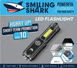 KM Trading Smiling shark led flashlight offer