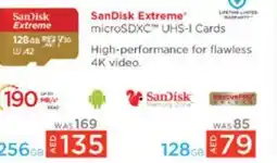Lulu Hypermarket Sandisk extreme microsdxc uhs-i cards offer