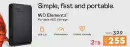 Lulu Hypermarket Wd elements portable HDD storage offer
