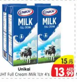 Al Madina Hypermarket UNIKAI Full Cream Milk offer