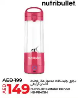 Lulu Hypermarket NUTRIBULLET Mixer / Grinder offer