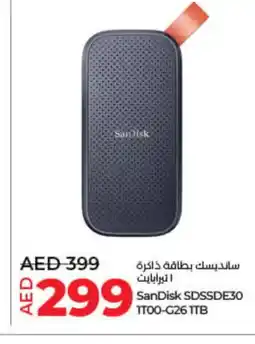 Lulu Hypermarket SANDISK Flash Drive offer